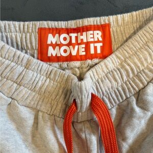 MOTHER Heather Gray Joggers with Drawstring